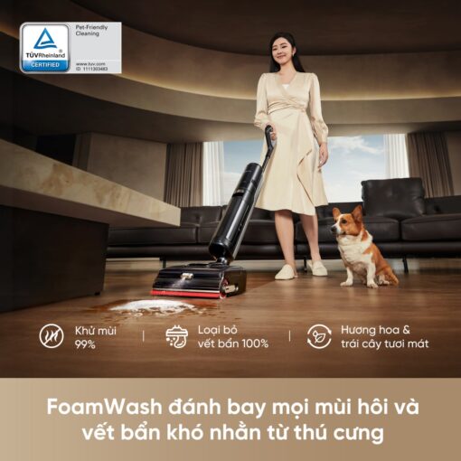 Dreame H15 Pro Foamwash gập nghiêng 180°