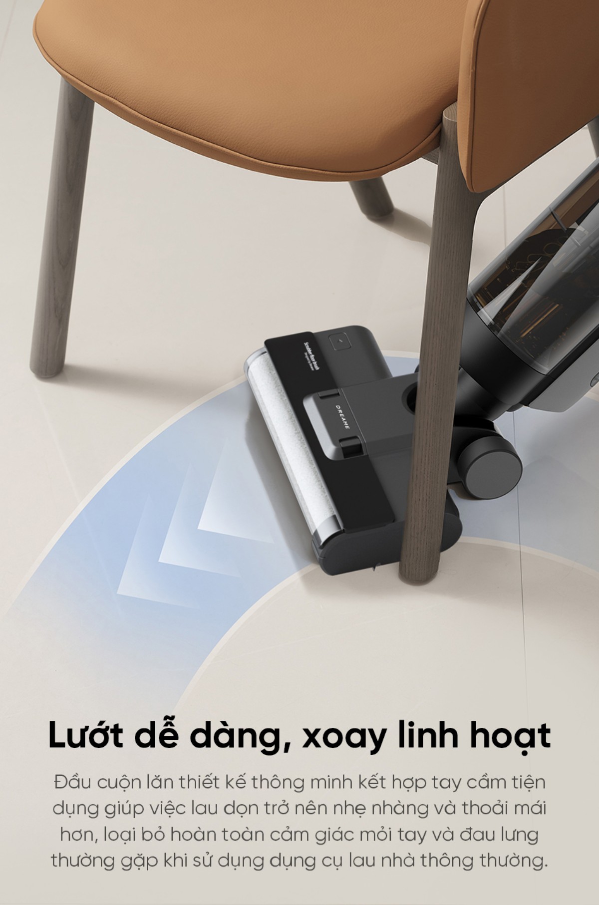 Dreame G10 gập nghiêng 180°