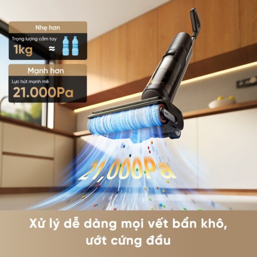 Dreame H12 GT gập nghiêng 180°