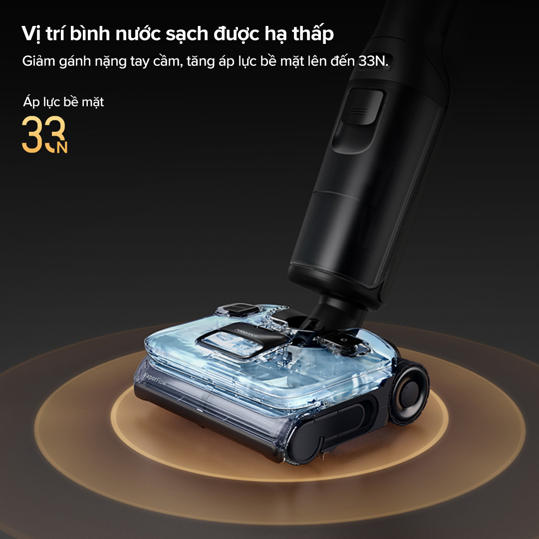 Roborock F25 Ultra gập nghiêng 180°
