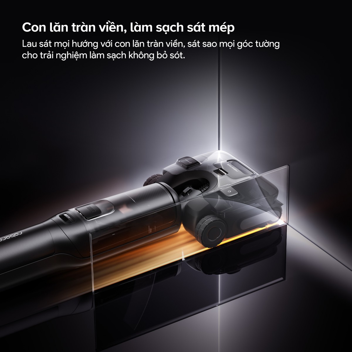 Roborock F25 ACE Pro gập nghiêng 180°