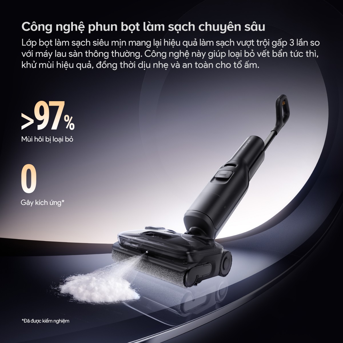 Roborock F25 ACE Pro gập nghiêng 180°