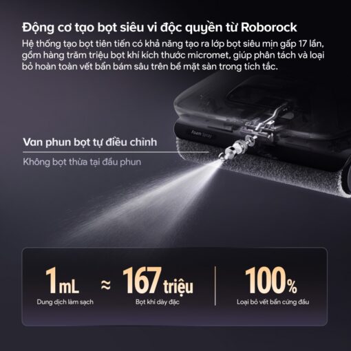 Roborock F25 ACE Pro gập nghiêng 180°