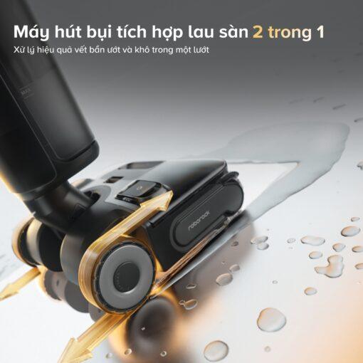 Roborock F25 Combo gập nghiêng 180° hút bụi 5 trong 1