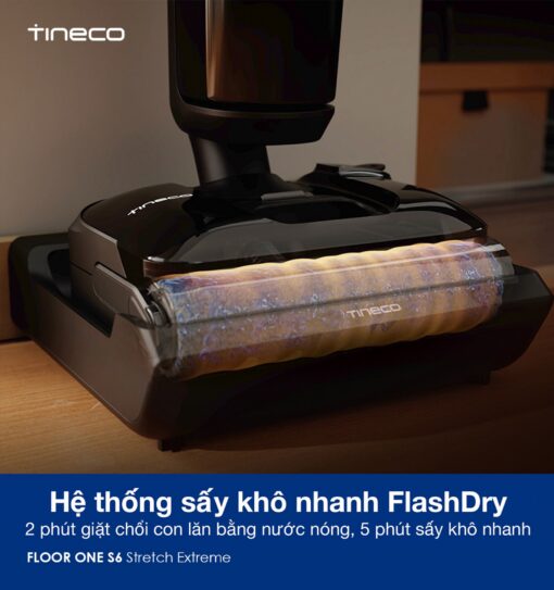Tineco S6 Stretch Extreme gập nghiêng 180°