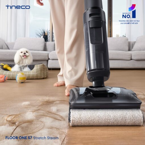 Tineco S7 Stretch Steam gập nghiêng 180°