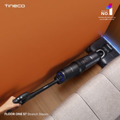 Tineco S7 Stretch Steam gập nghiêng 180°