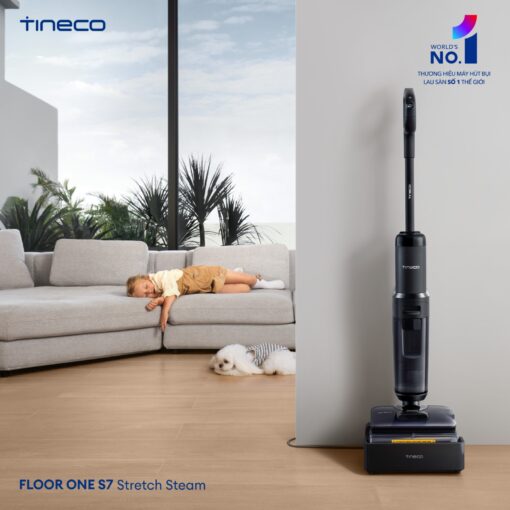 Tineco S7 Stretch Steam gập nghiêng 180°
