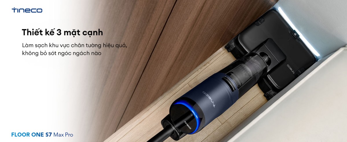 Tineco S7 Max Pro gập nghiêng 180°