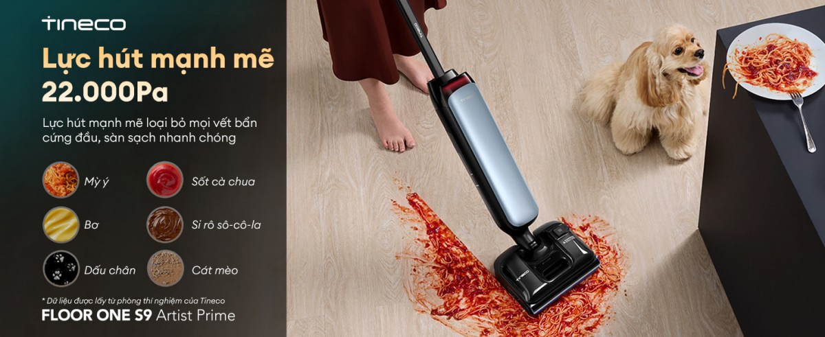 Tineco S9 Artist Prime gập nghiêng 180°