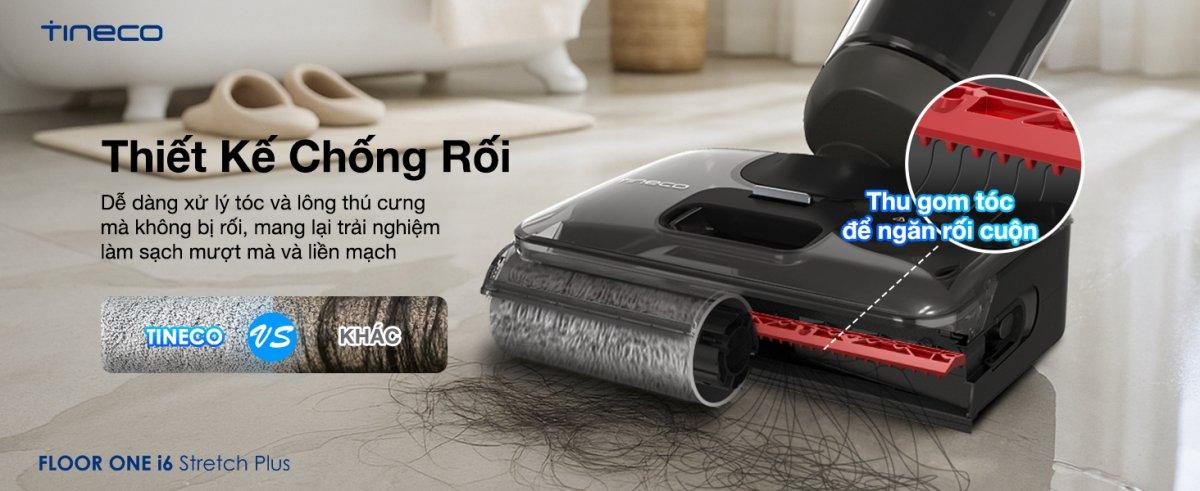 Tineco i6 Stretch Plus gập nghiêng 180°