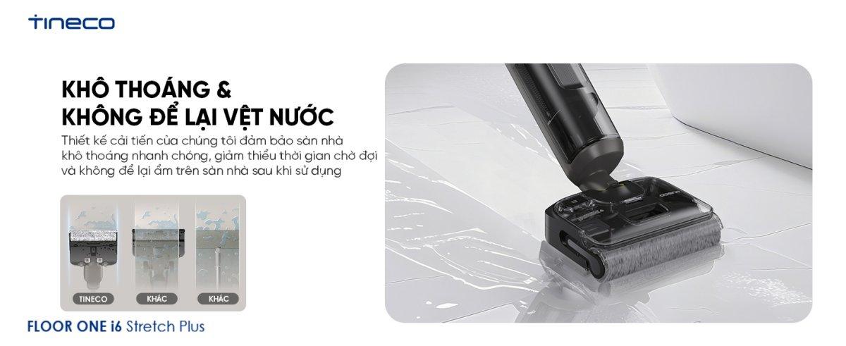 Tineco i6 Stretch Plus gập nghiêng 180°