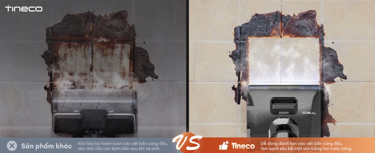 Tineco i7 Steam gập nghiêng 180°
