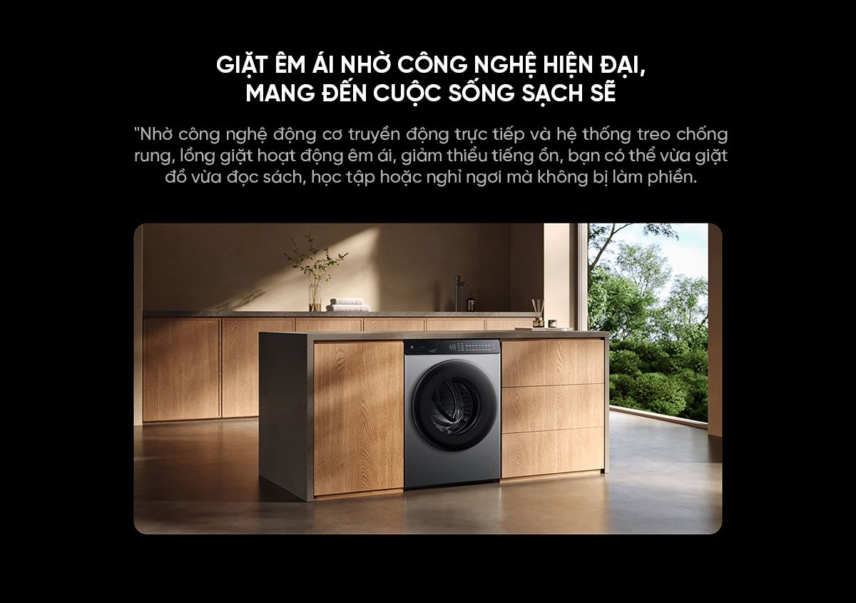 Máy giặt sấy Xiaomi Mijia MJ103, giặt 10kg, sấy 7kg, màu đen