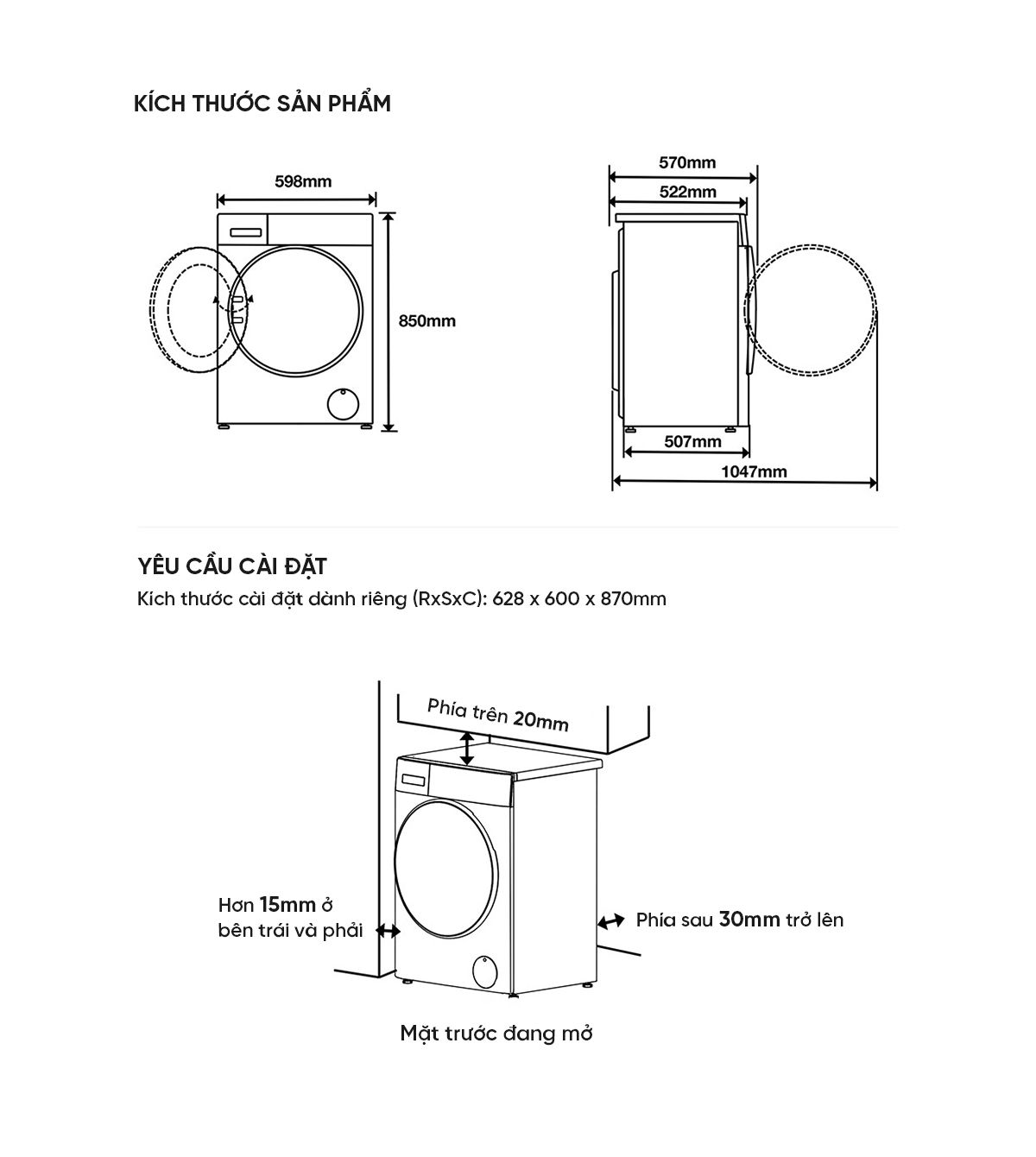 Máy giặt sấy Xiaomi Mijia MJ103, giặt 10kg, sấy 7kg, màu đen