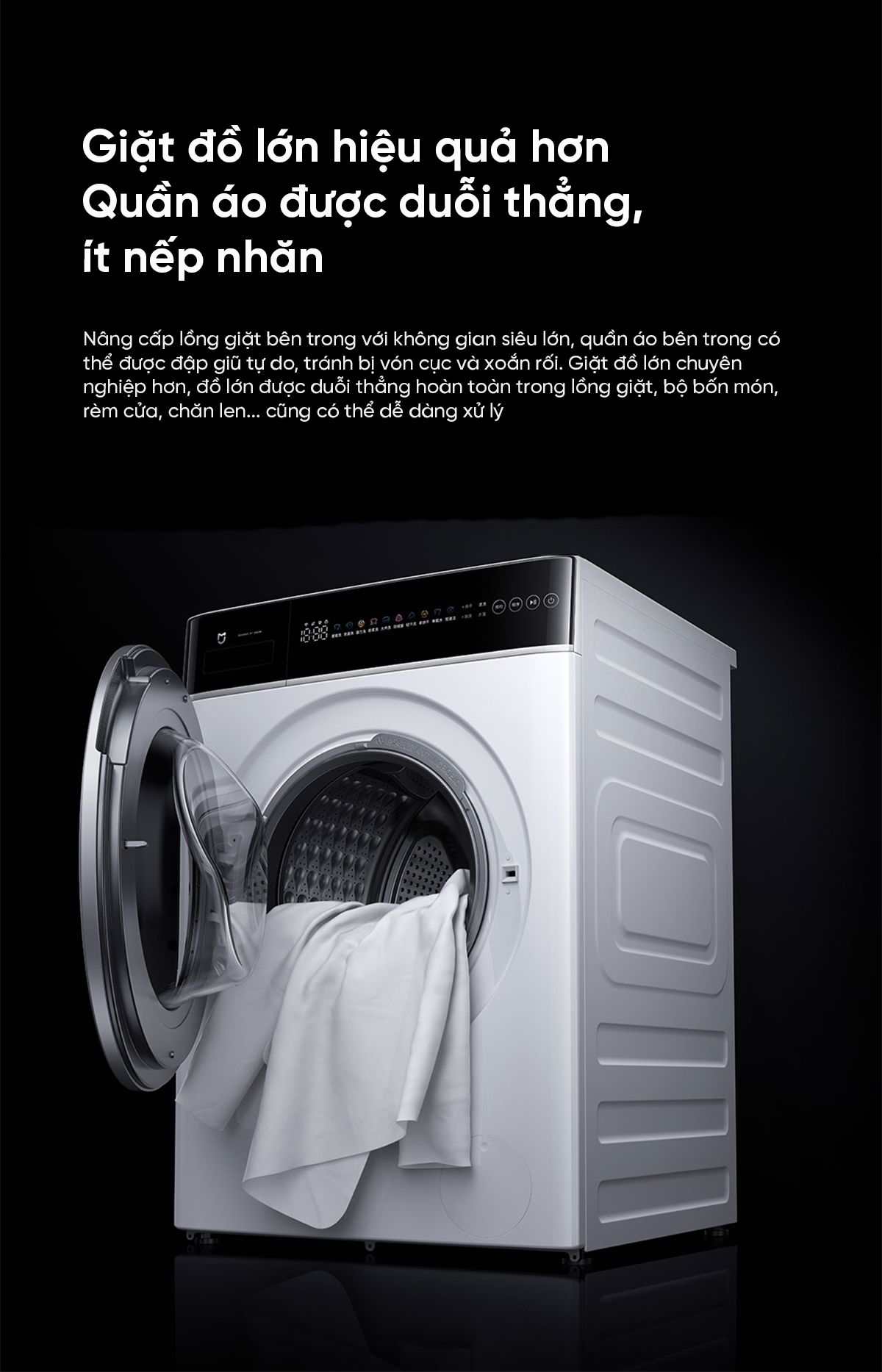 Máy giặt Xiaomi Mijia XQG120MJ301, giặt 12 kg, thiết kế mỏng