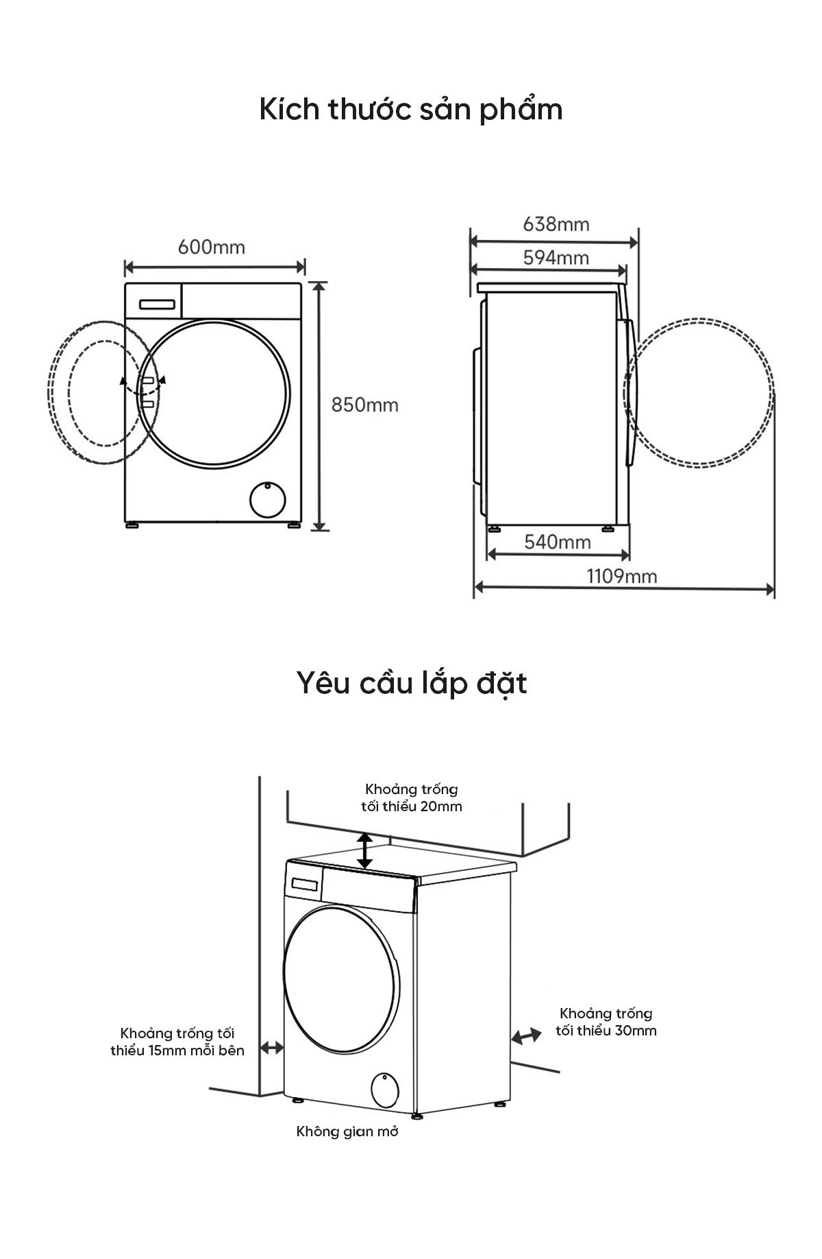 Máy giặt Xiaomi Mijia XQG120MJ301, giặt 12 kg, thiết kế mỏng