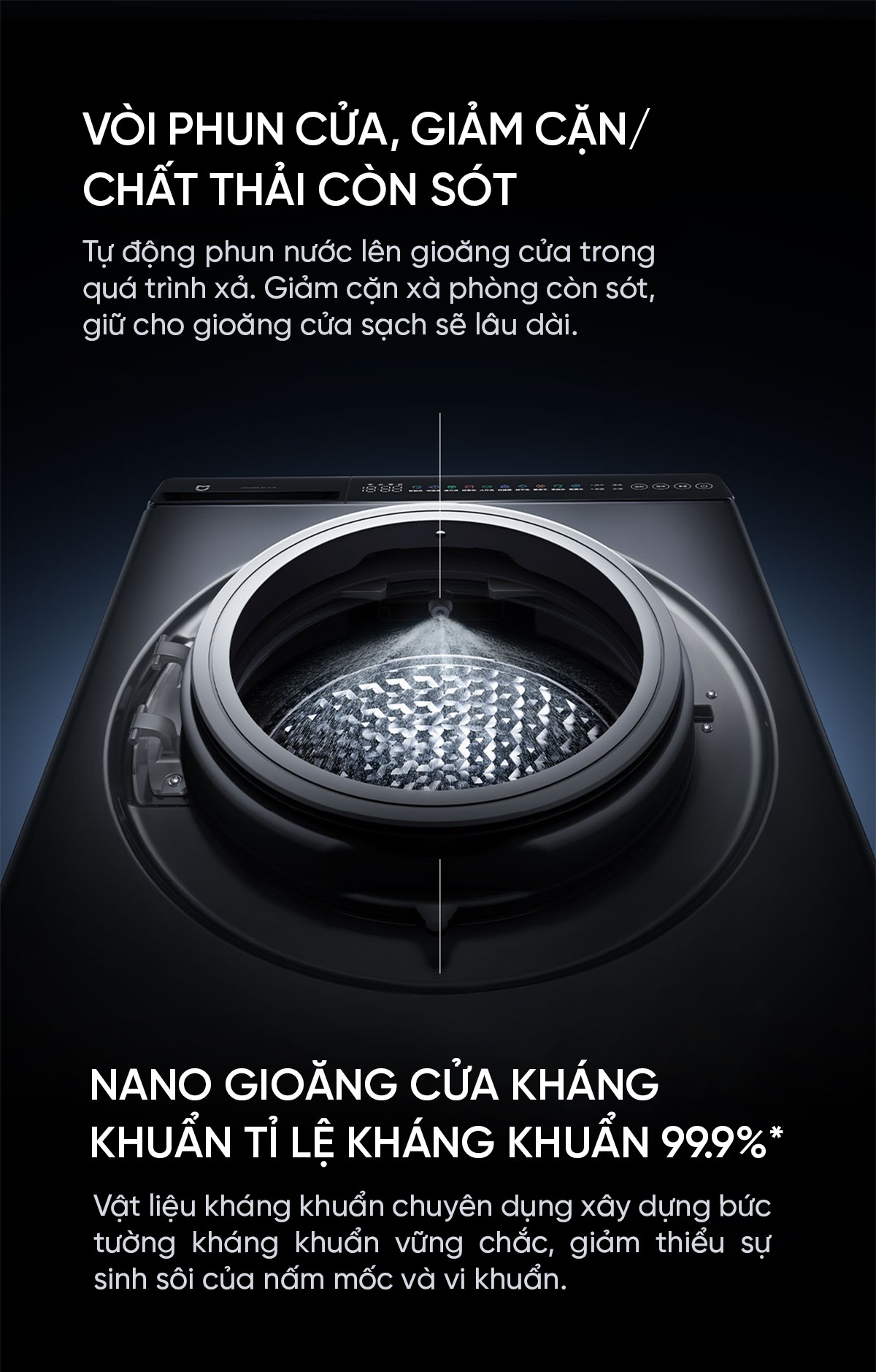 Máy giặt sấy Xiaomi Mijia MJ101, giặt 12kg, sấy 9kg