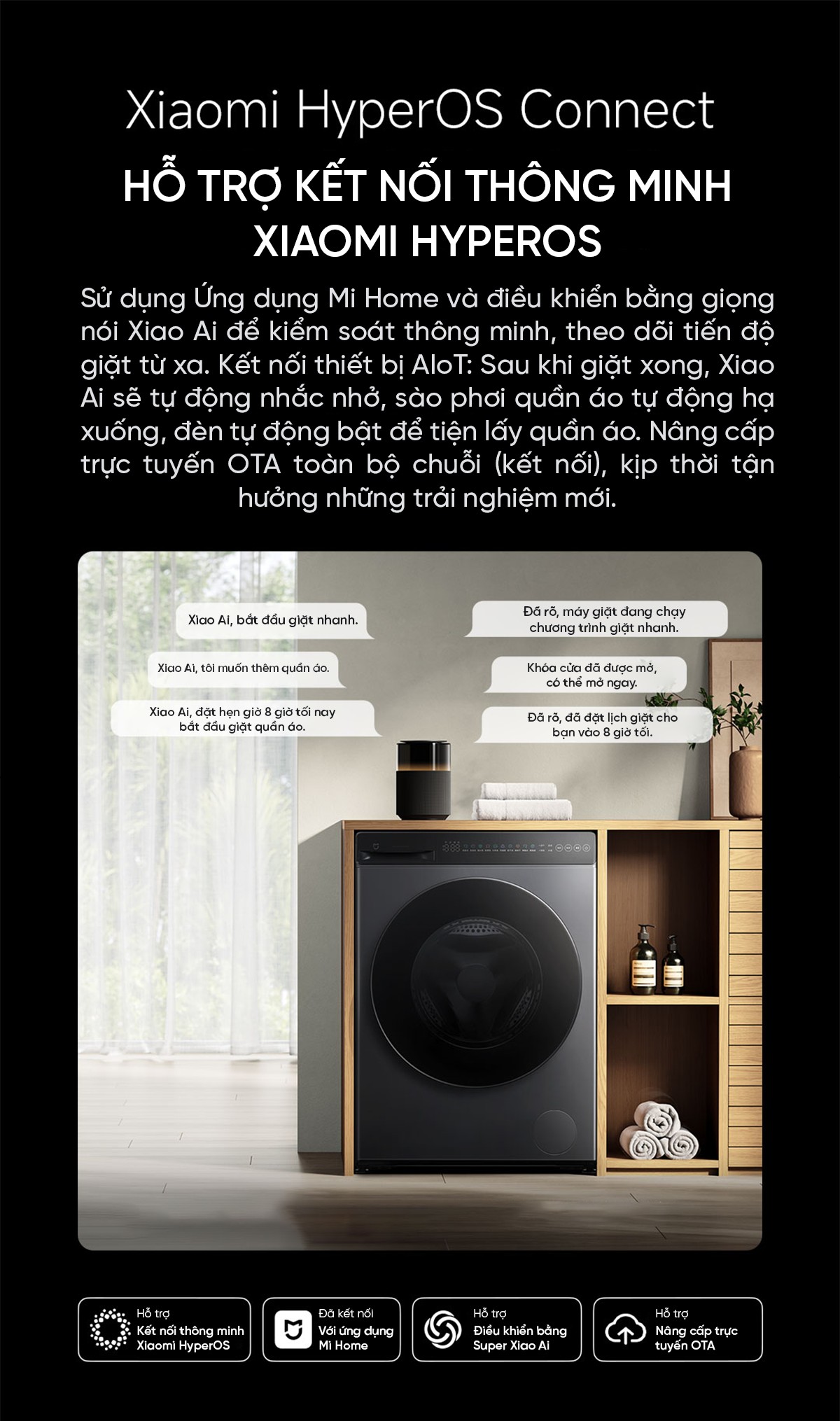 Máy giặt sấy Xiaomi Mijia MJ101, giặt 12kg, sấy 9kg