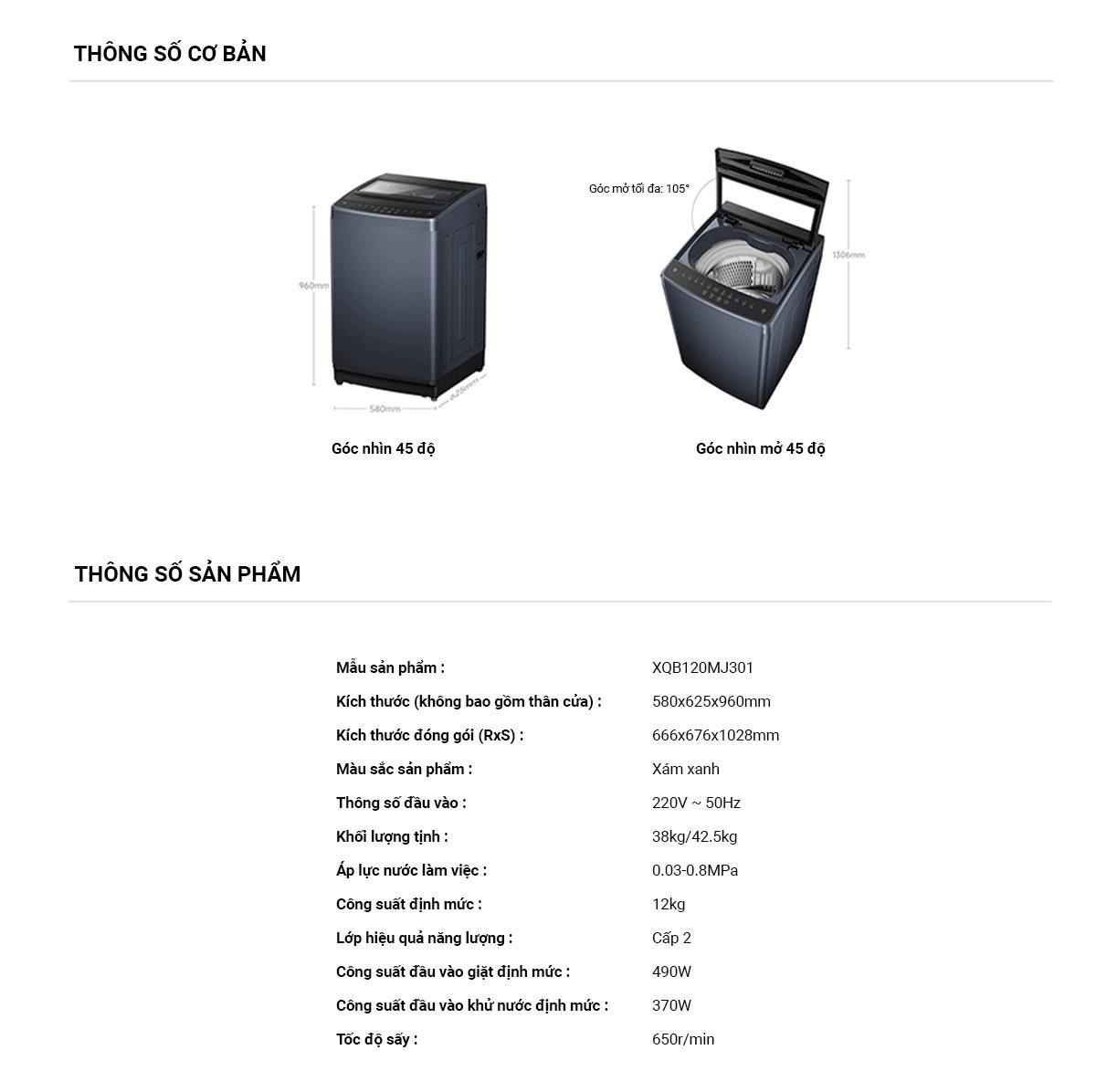 Xiaomi XQB120MJ301 12kg
