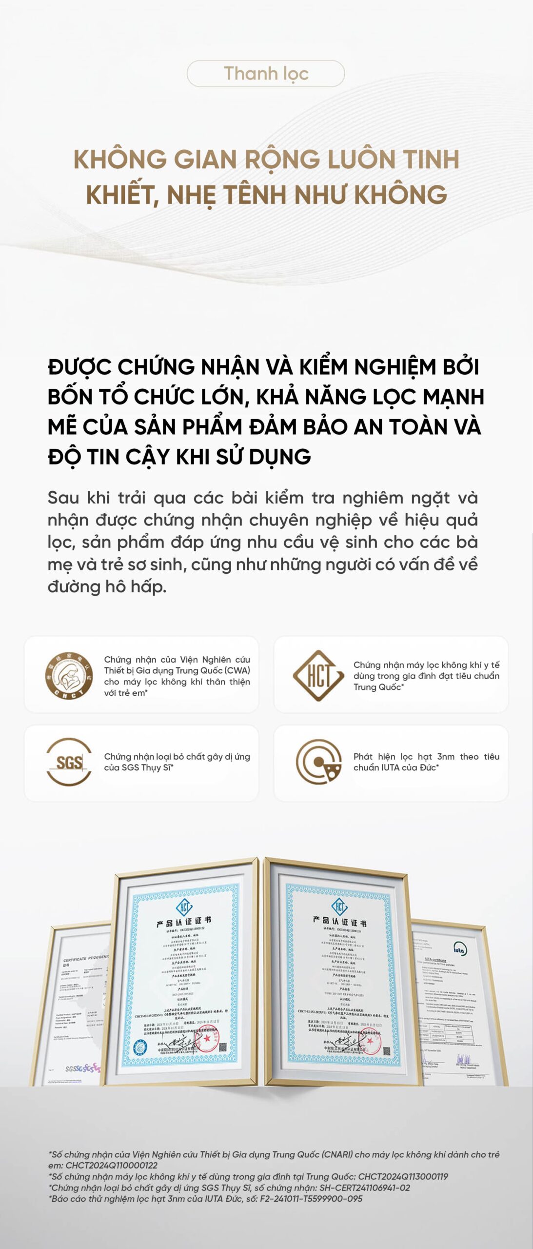 Xiaomi Mijia 5 Pro máy lọc không khí diện tích 92m²