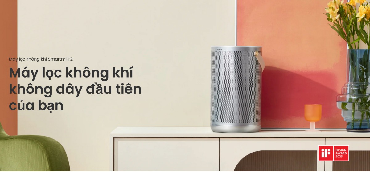 Smartmi P2 máy lọc không khí diện tích 30m²