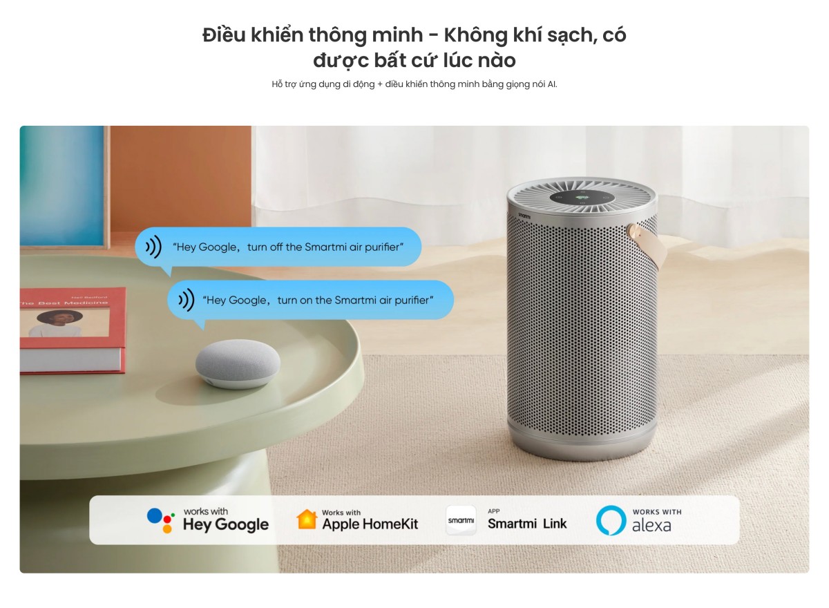 Smartmi P2 máy lọc không khí diện tích 30m²