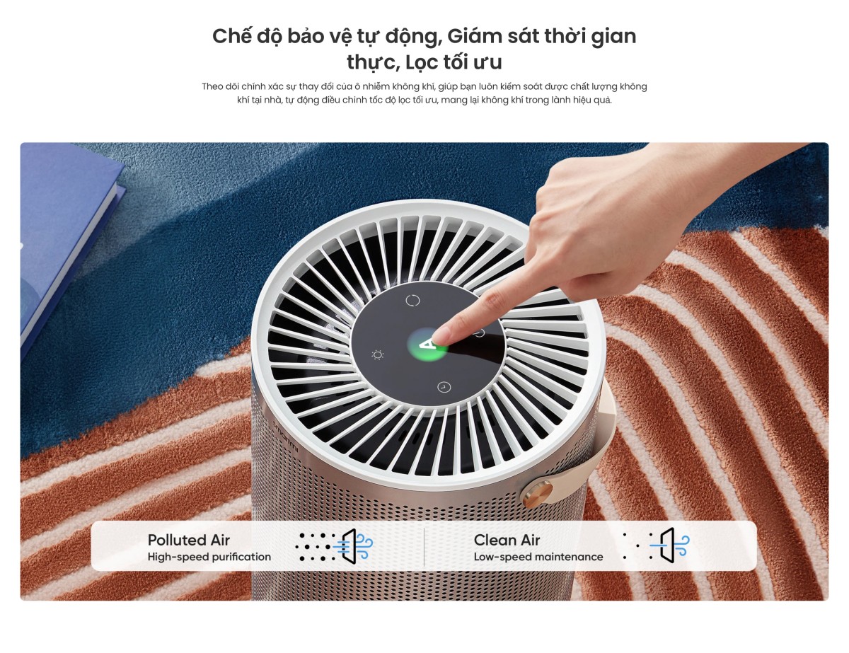 Smartmi P2 máy lọc không khí diện tích 30m²