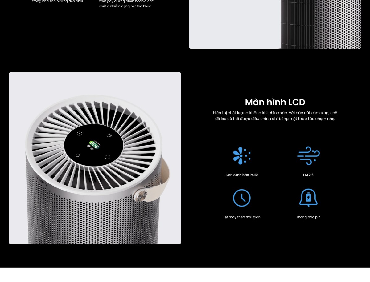 Smartmi P2 máy lọc không khí diện tích 30m²