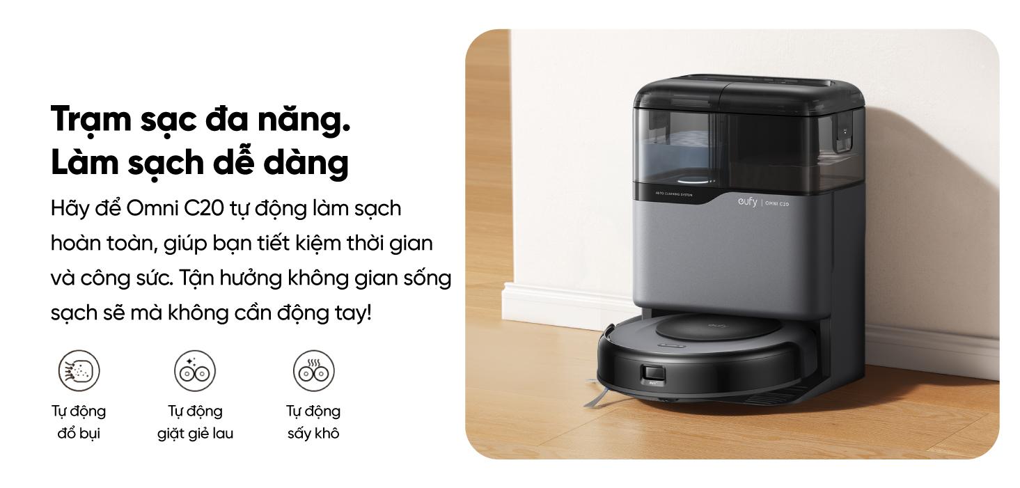 Robot hút bụi Eufy C20 Omni