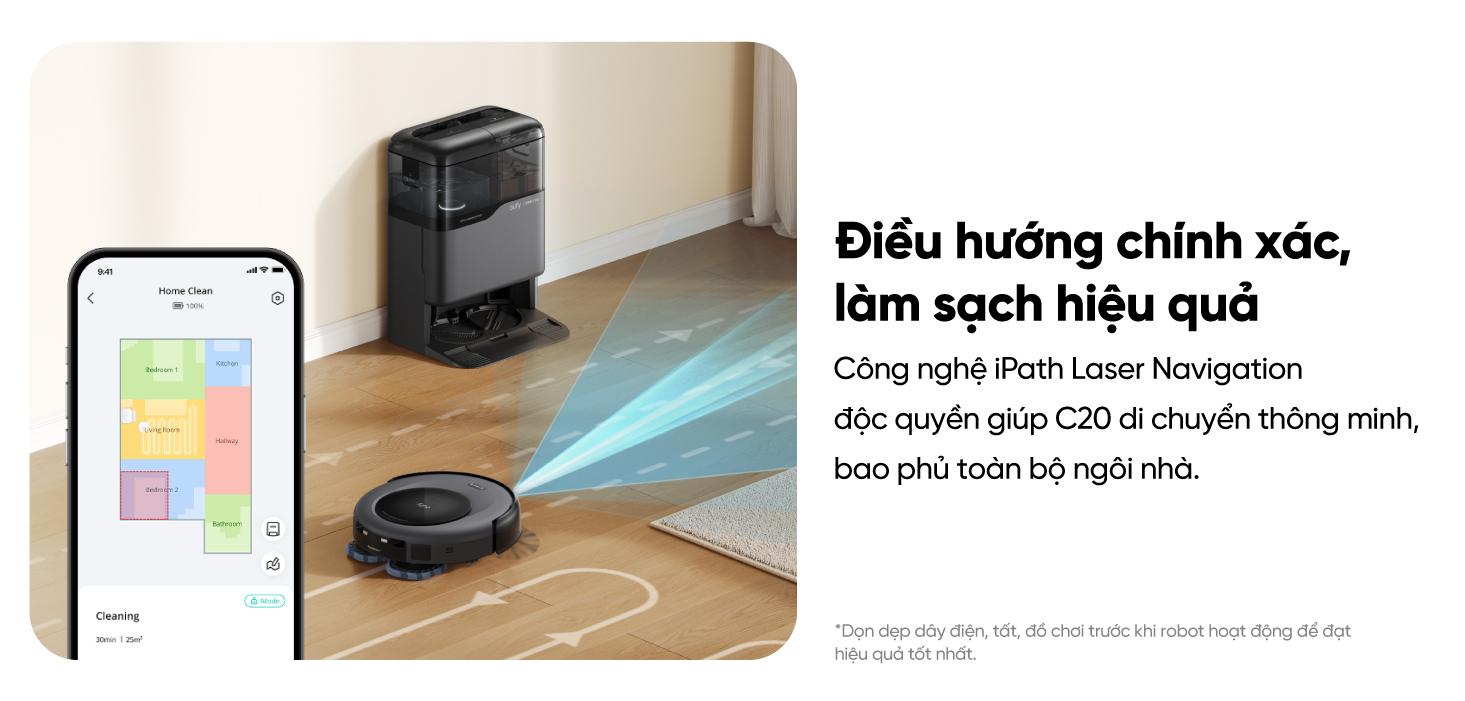 Robot hút bụi Eufy C20 Omni