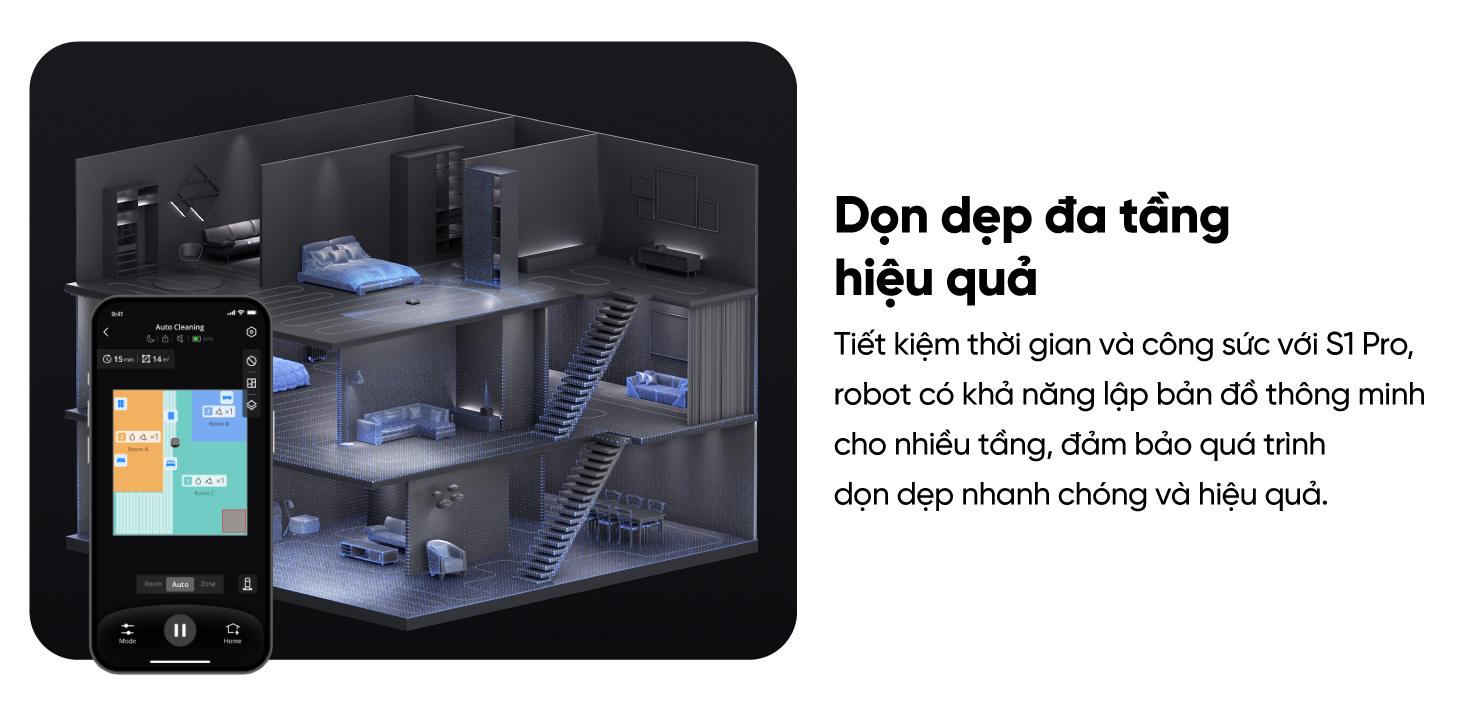 Robot hút bụi Eufy S1 Pro Omni