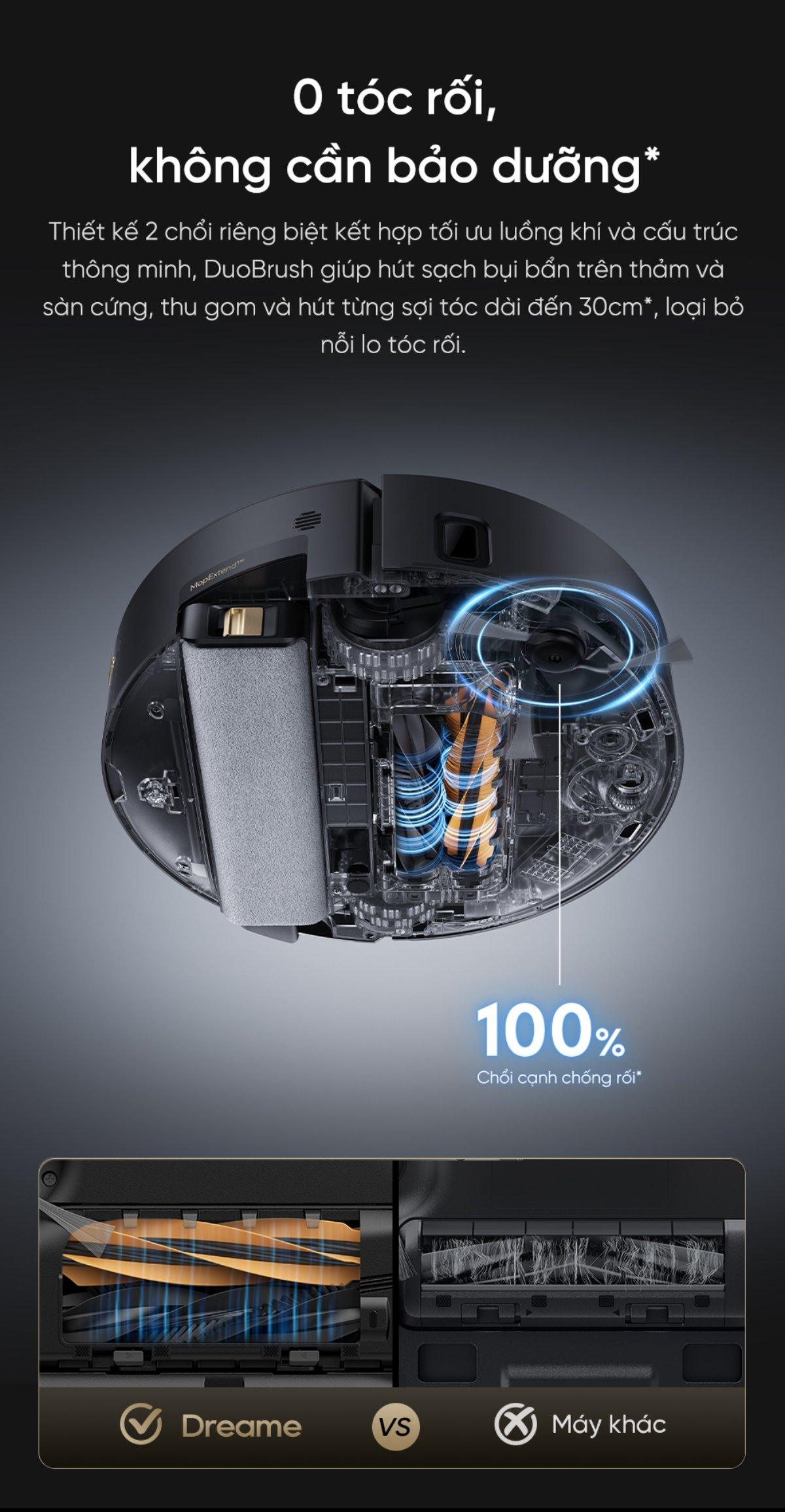 Robot hút bụi Dreame Aqua 10 Pro Track