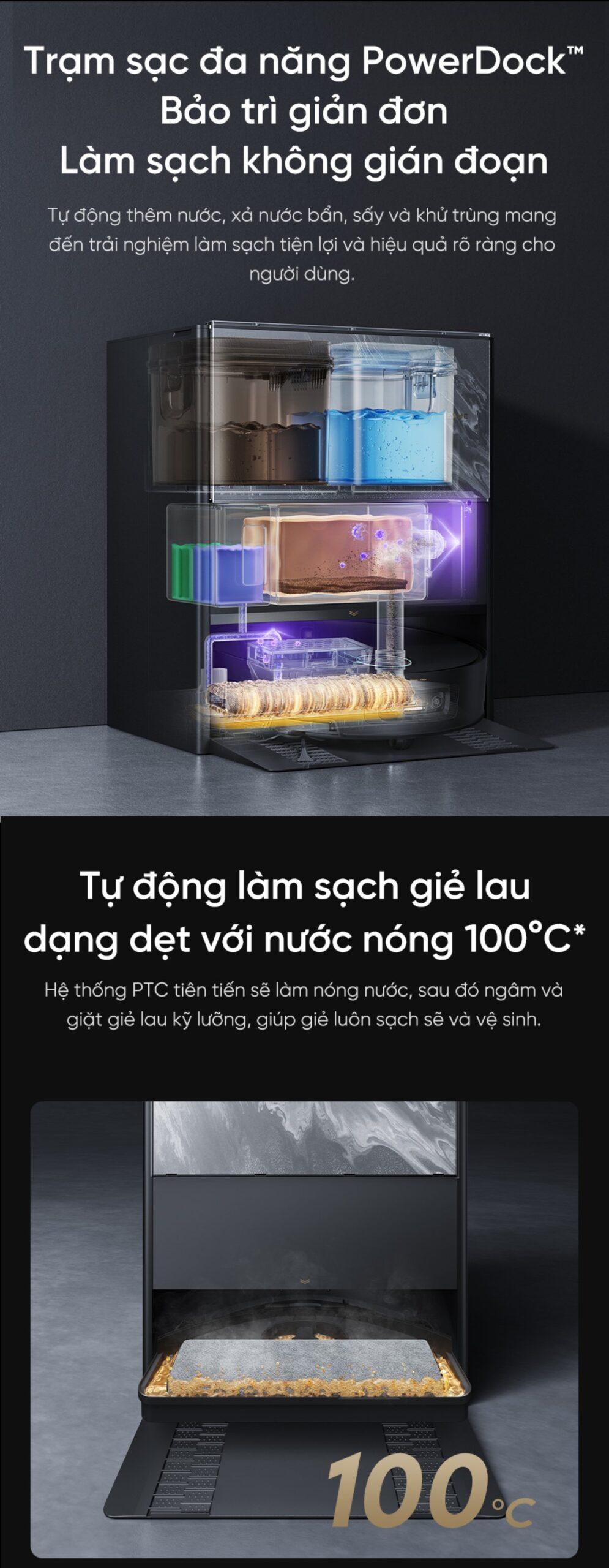 Robot hút bụi Dreame Aqua 10 Pro Track