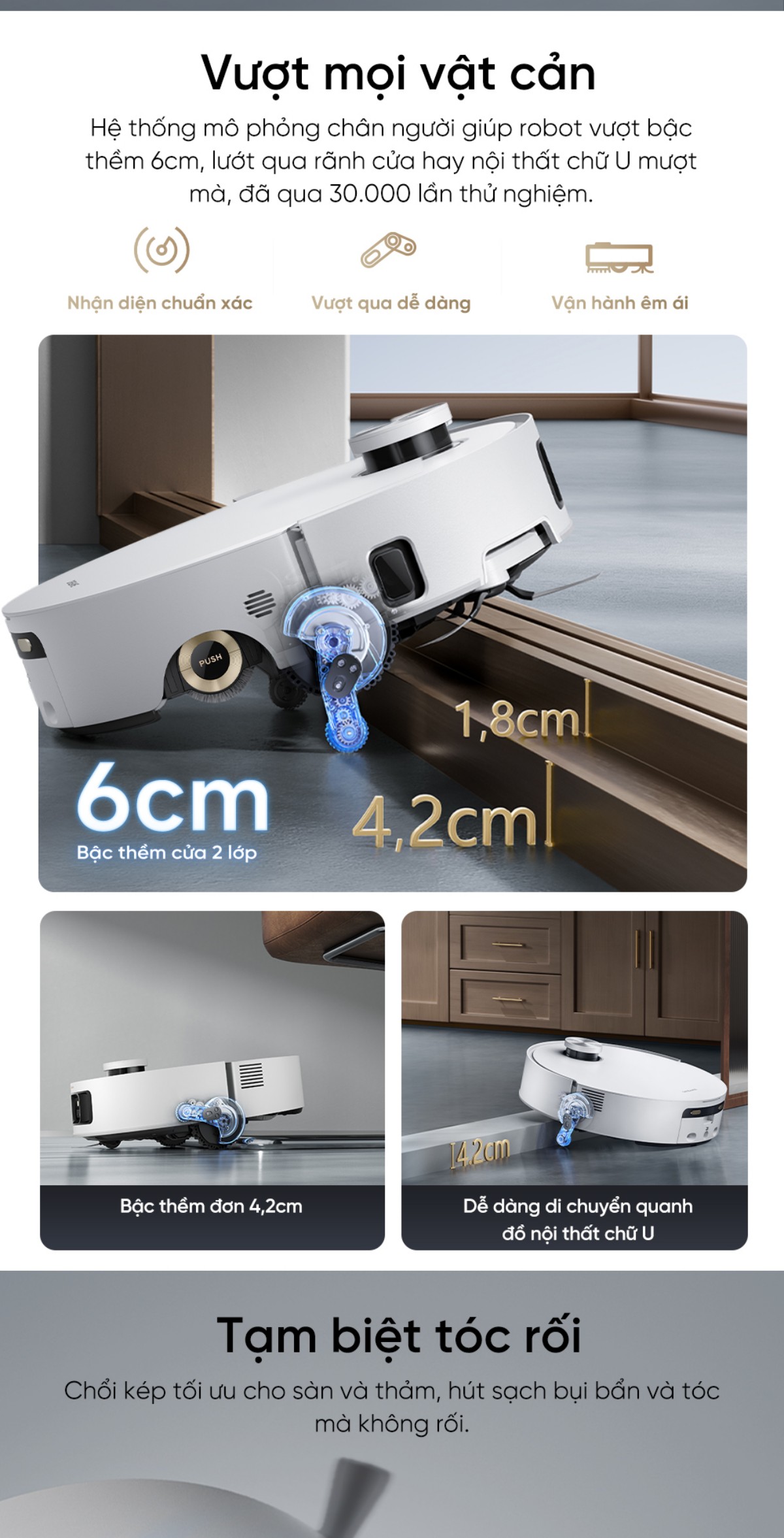 Robot hút bụi Dreame Aqua 10 Roller
