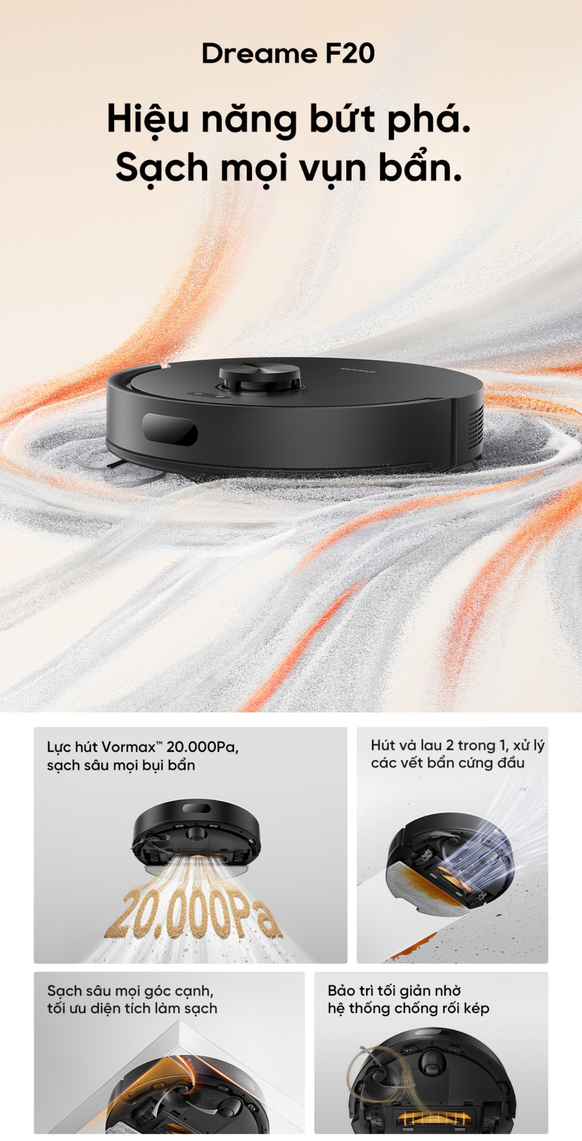 Robot hút bụi Dreame F20