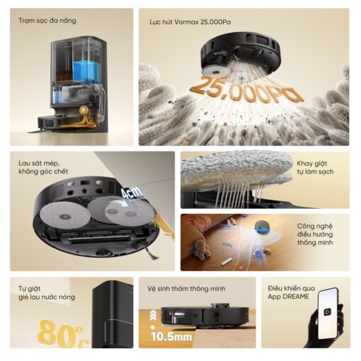 Robot hút bụi Dreame L10s Ultra Heat