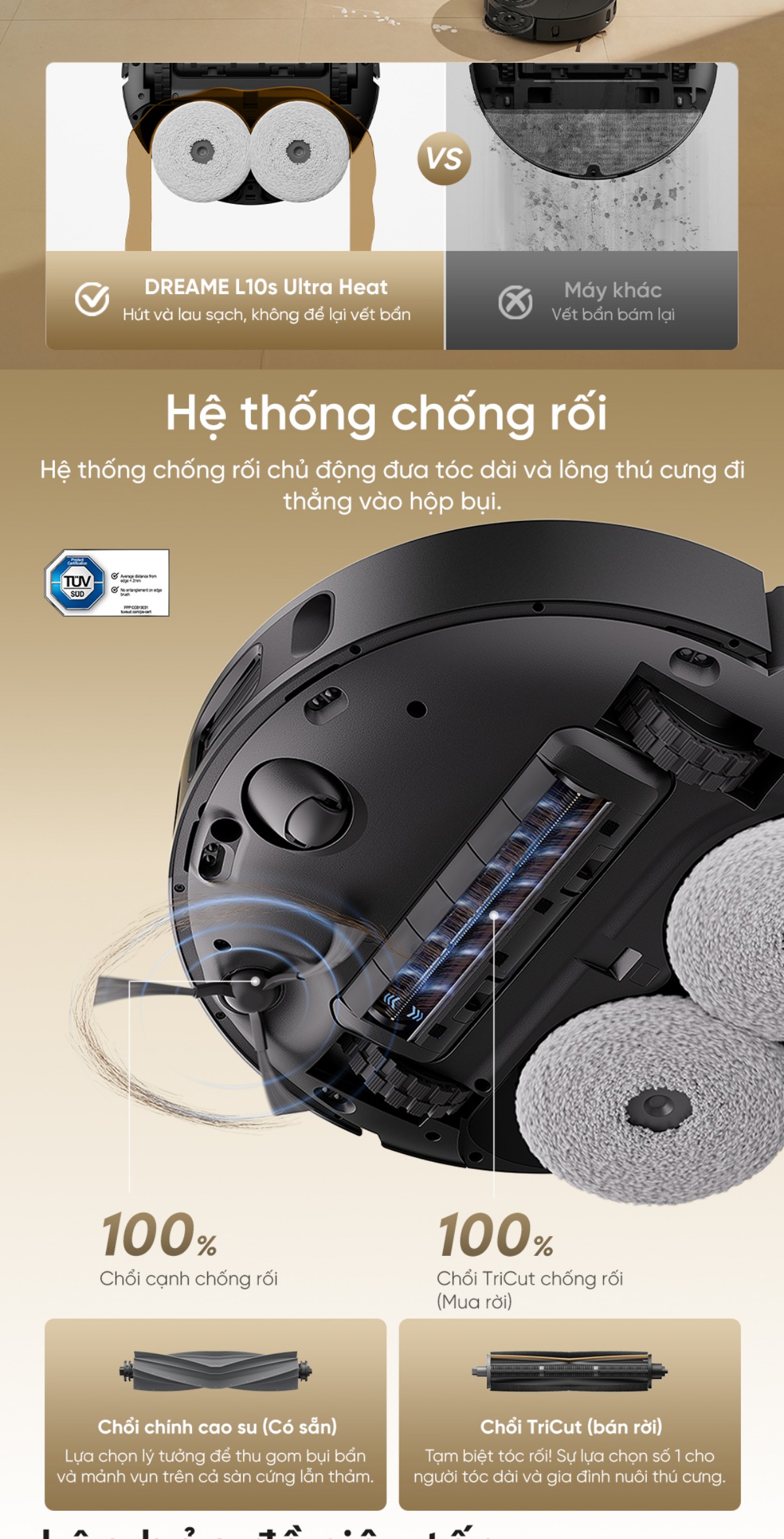 Robot hút bụi Dreame L10s Ultra Heat