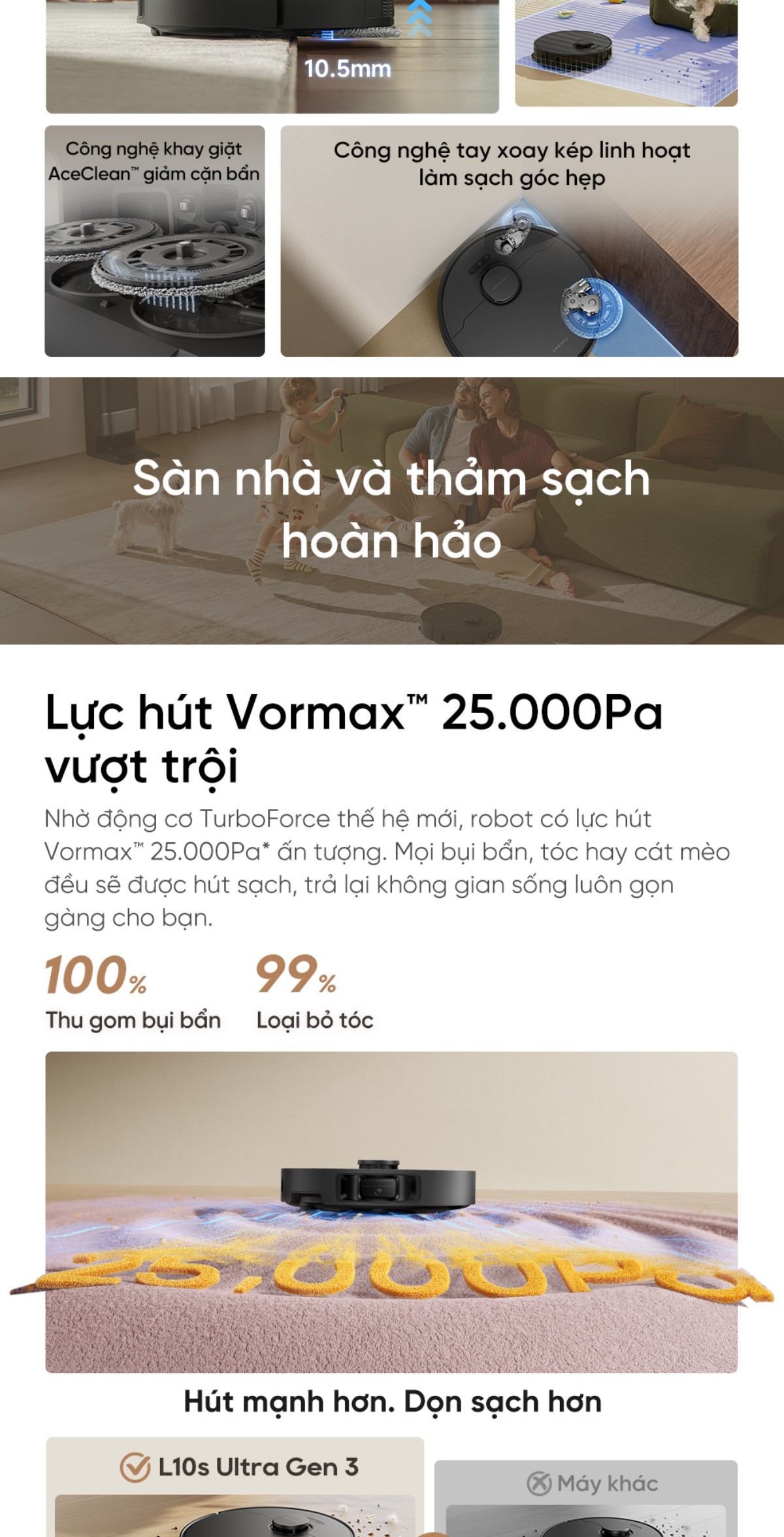 Robot hút bụi Dreame L10s Ultra Gen 3