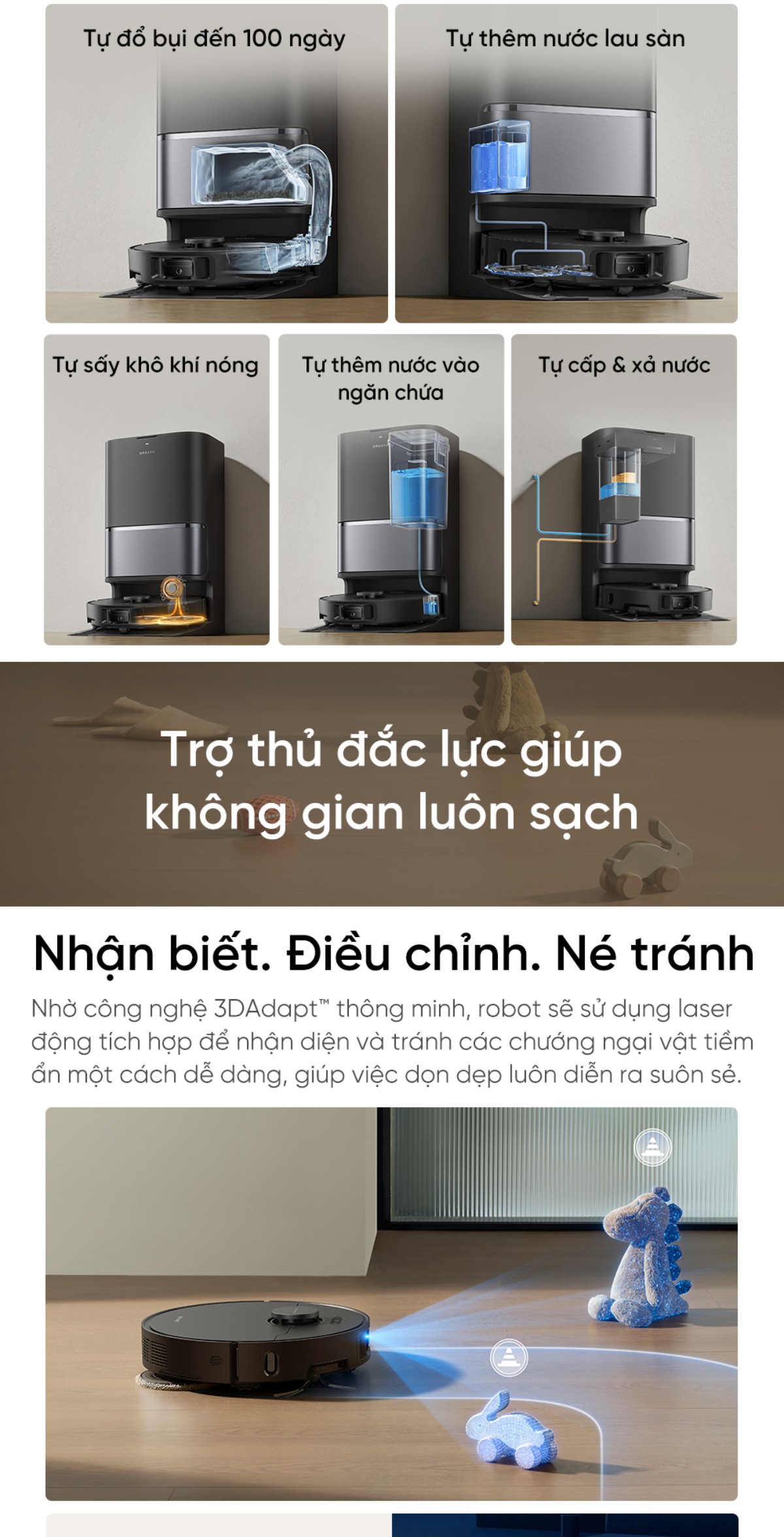 Robot hút bụi Dreame L10s Ultra Gen 3