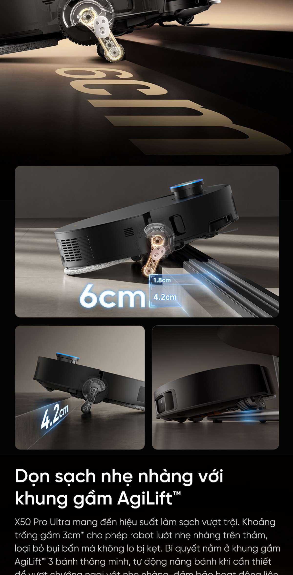 Robot hút bụi Dreame X50 Pro Ultra