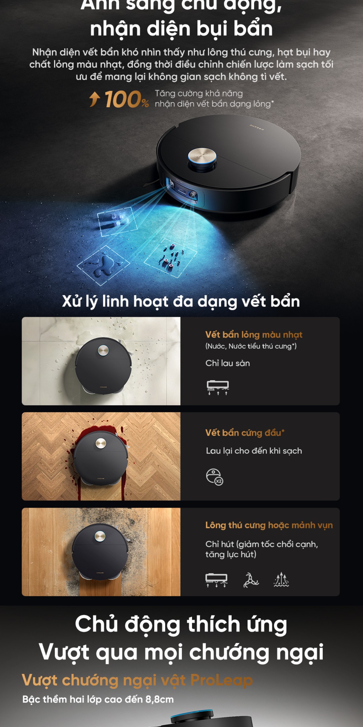 Robot hút bụi Dreame X60 Master
