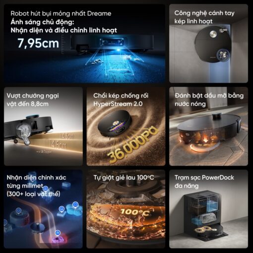 Robot hút bụi Dreame X60 Ultra