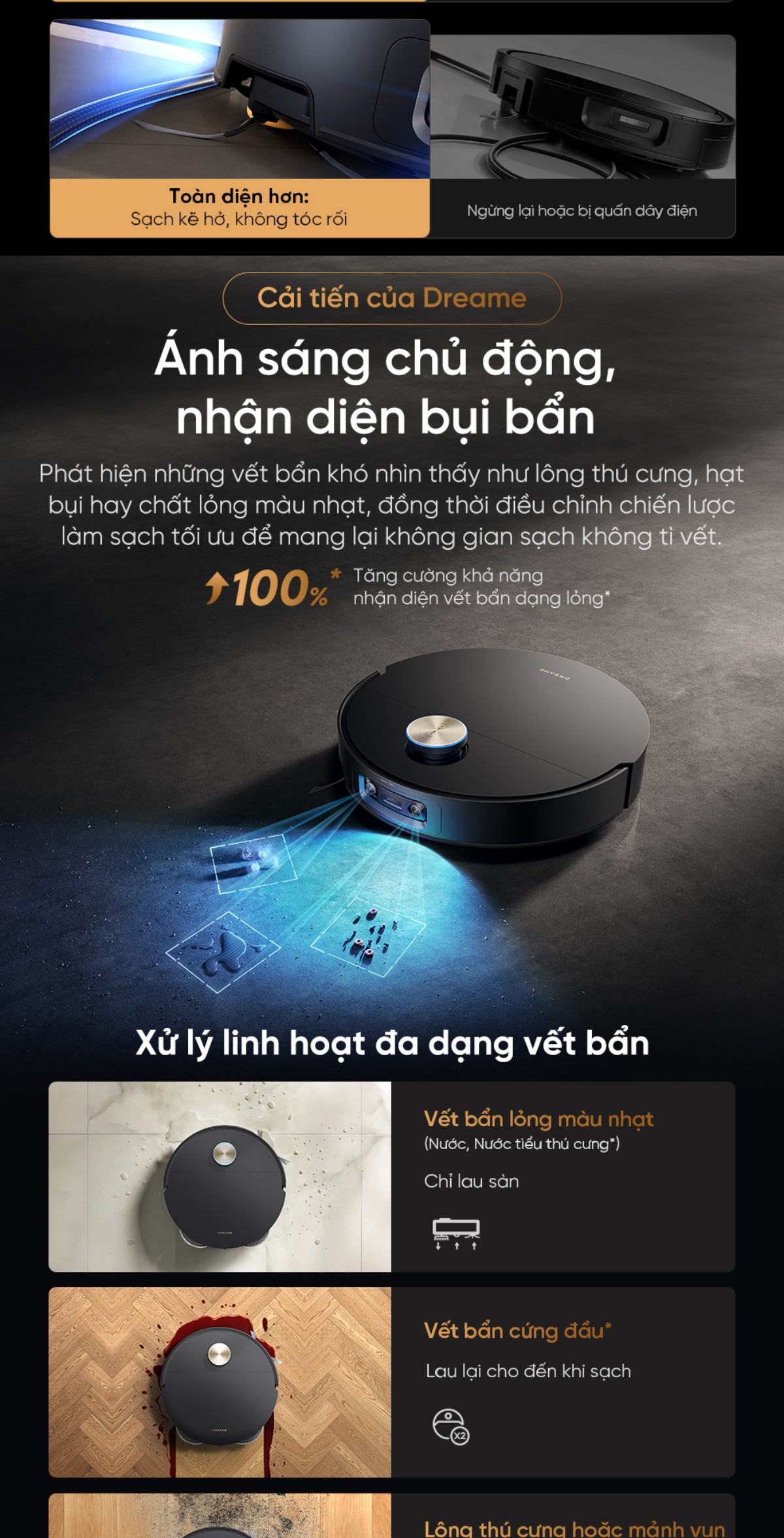 Robot hút bụi Dreame X60 Ultra
