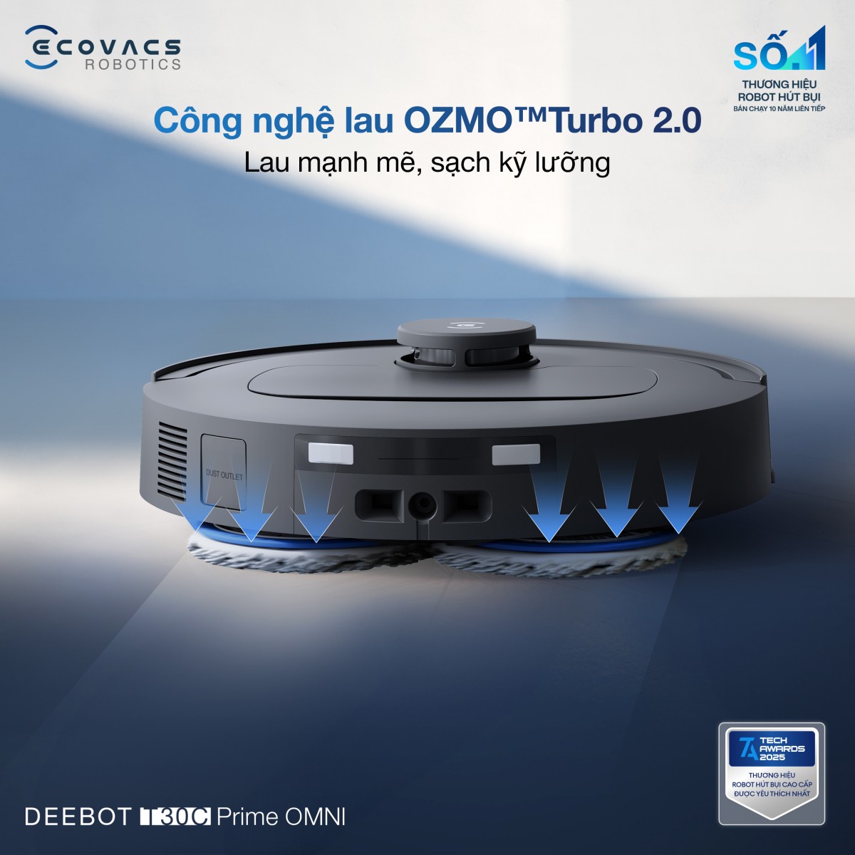 Robot hút bụi Ecovacs T30C Prime