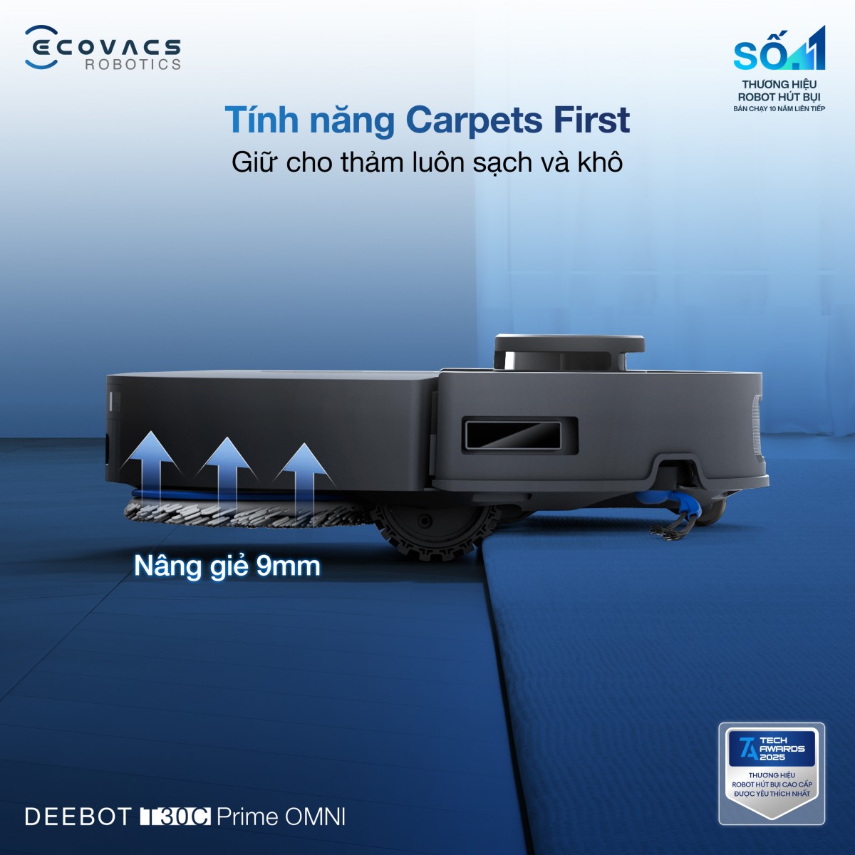 Robot hút bụi Ecovacs T30C Prime