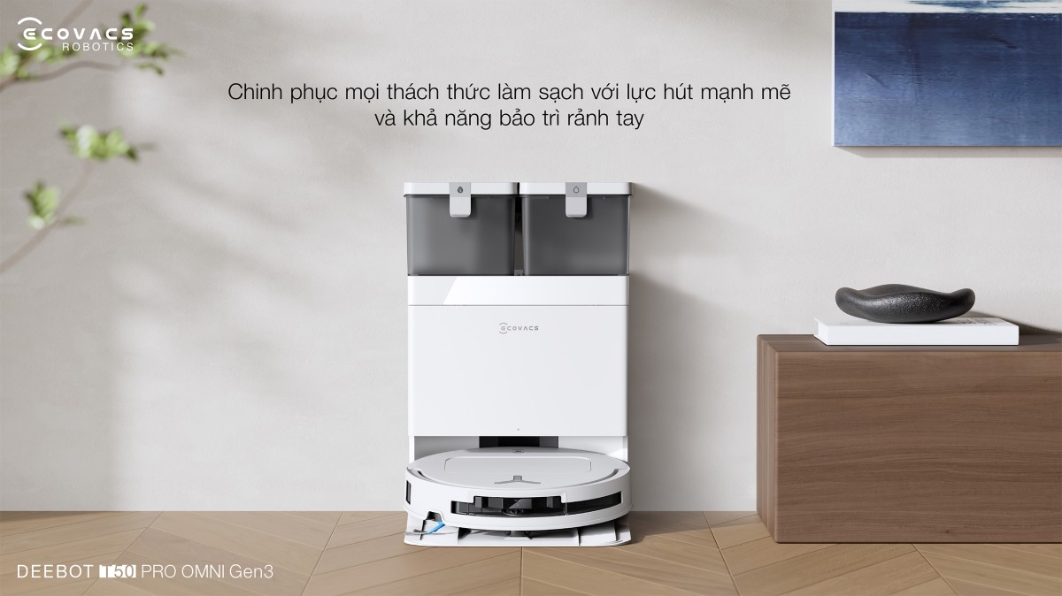 Robot hút bụi Ecovacs T50 Pro OMNI Gen 3