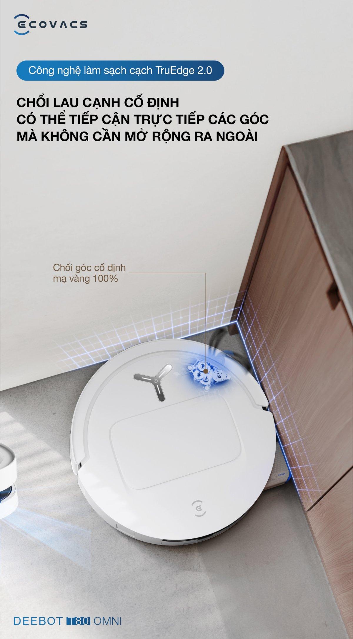 Robot hút bụi Ecovacs T80 OMNI