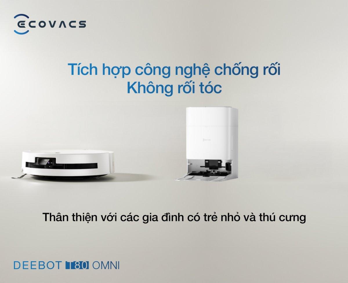 Robot hút bụi Ecovacs T80 OMNI