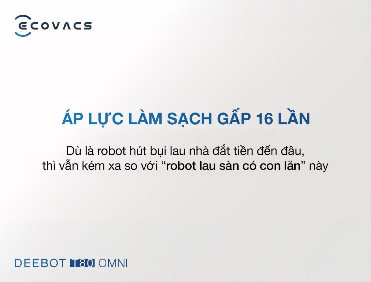 Robot hút bụi Ecovacs T80 OMNI